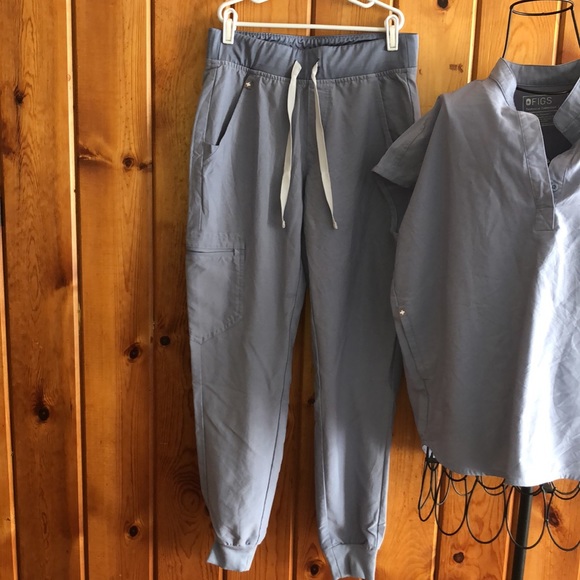 Figs Vapor Blue Space Dye Rafaela Top and bottom nurse scrubs soft medical field - Picture 4 of 13